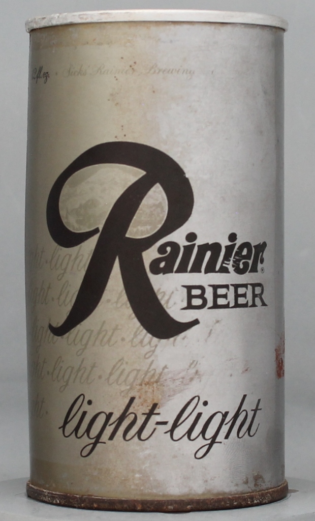 Rainier Light-light Beer 12 Oz Tab Top Can