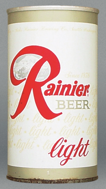 Rainier Light Beer 12 Oz Tab Top Can