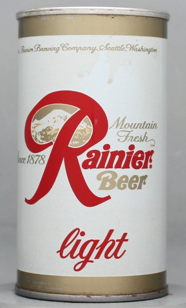 Rainier Light Beer 12 Oz Tab Top Can