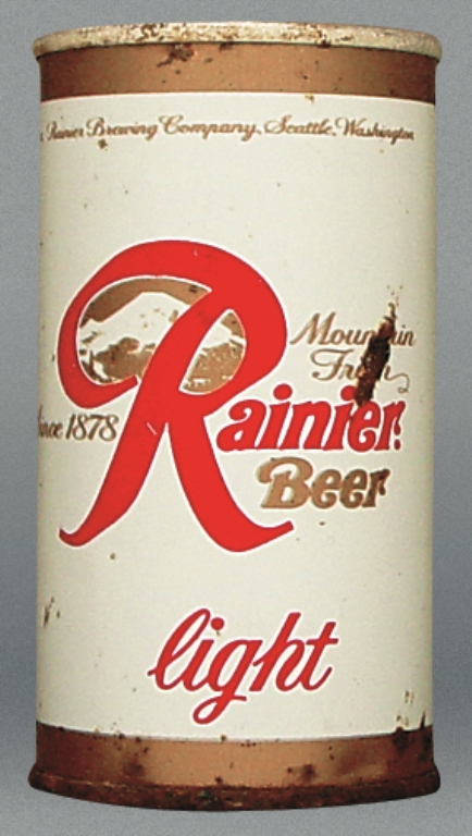 Rainier Light Beer 12 Oz Tab Top Can