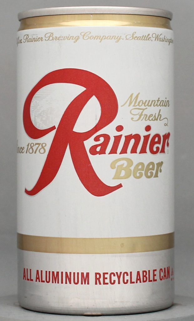 Rainier Beer 12 Oz Tab Top Can