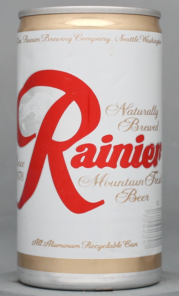 Rainier Mountain Fresh Beer 12 Oz Tab/Stay/Bank Top Can