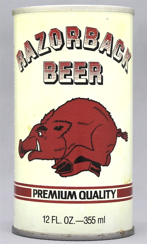 Razorback Premium Quality Beer 12 Oz Tab Top Can