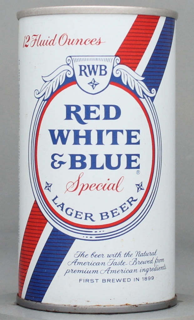 Red White & Blue Special Lager Beer 12 Oz Tab Top Can