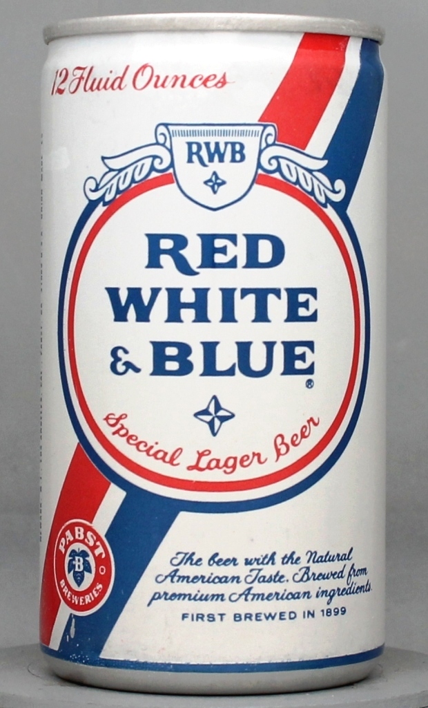 Red White & Blue Special Lager Beer 12 Oz Tab Top Can