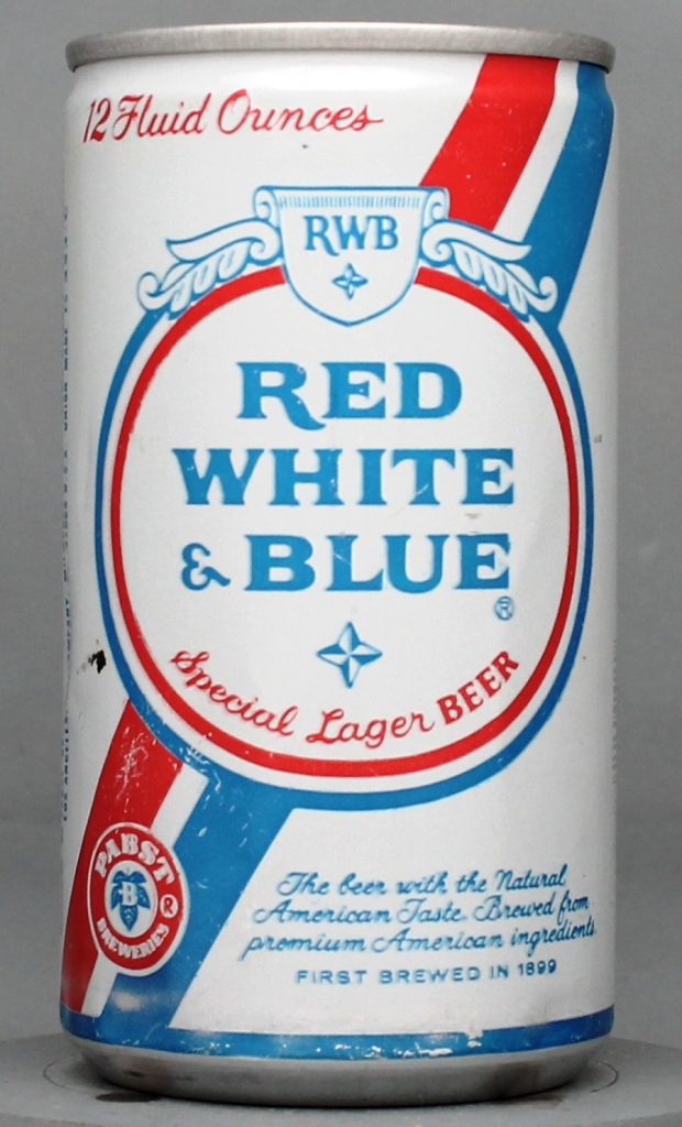 Red White & Blue Special Lager Beer 12 Oz Tab/Stay Top Can