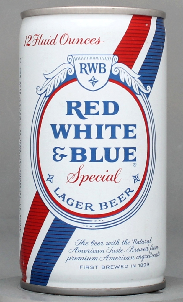 Red White & Blue Special Lager Beer 12 Oz Tab Top Can