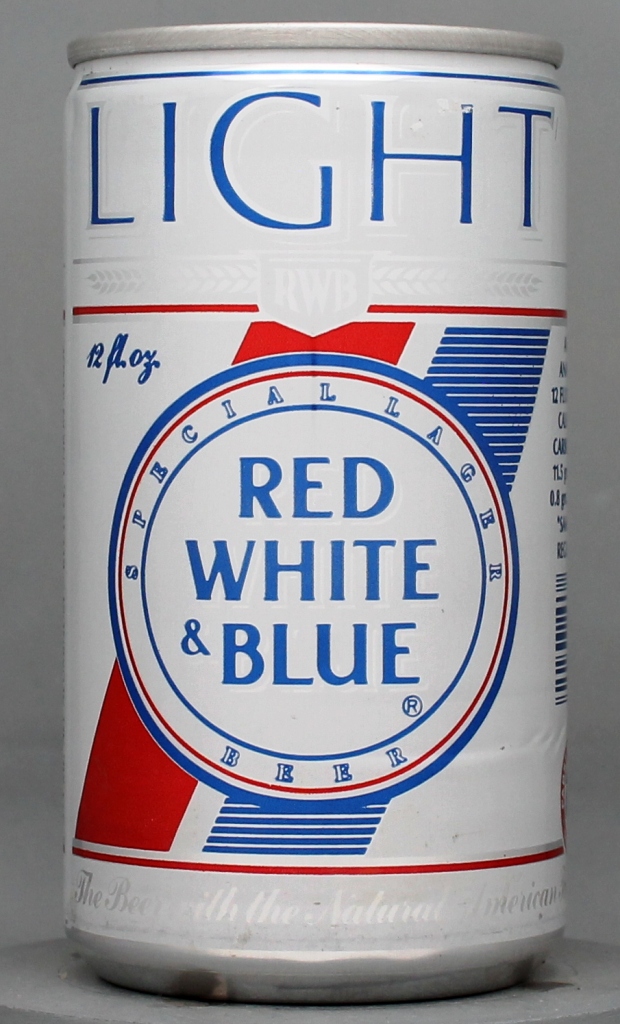 Red White & Blue Light Special Lager Beer 12 Oz Tab Top Can