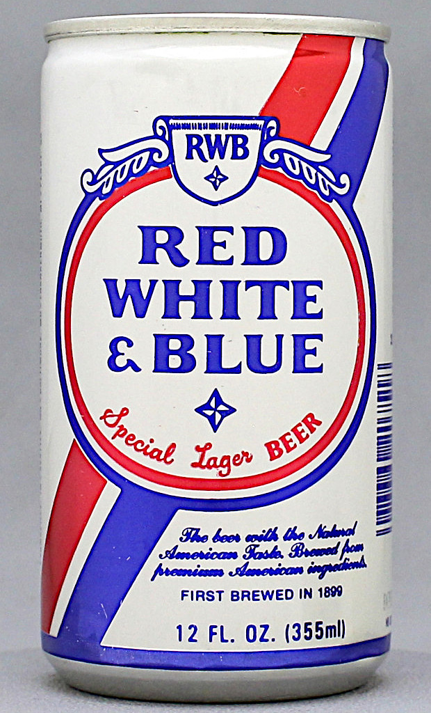 Red White & Blue Special Lager Beer 12 Oz Tab Top Can