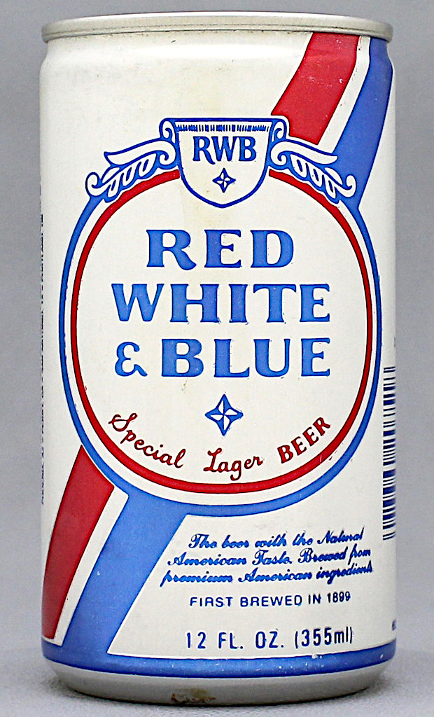 Red White & Blue Special Lager Beer 12 Oz Tab Top Can