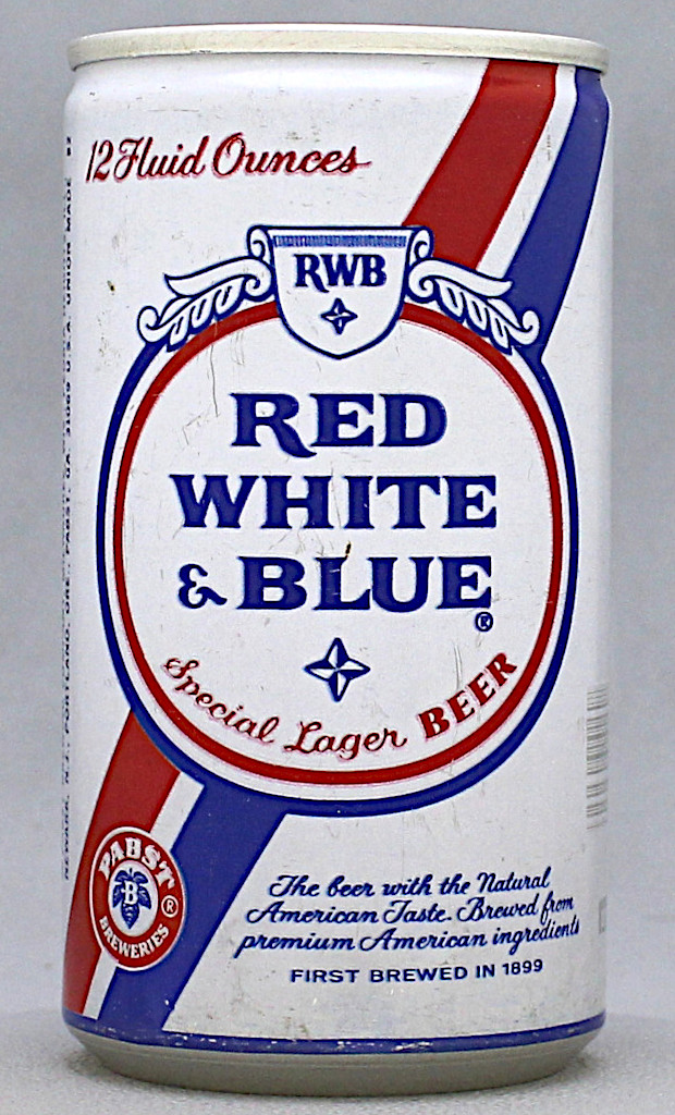 Red White & Blue Special Lager Beer 12 Oz Tab Top Can