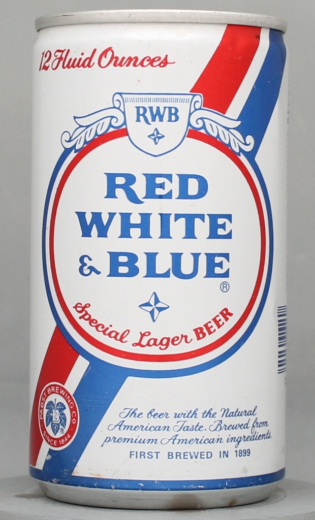 Red White & Blue Special Lager Beer 12 Oz Tab Top Can