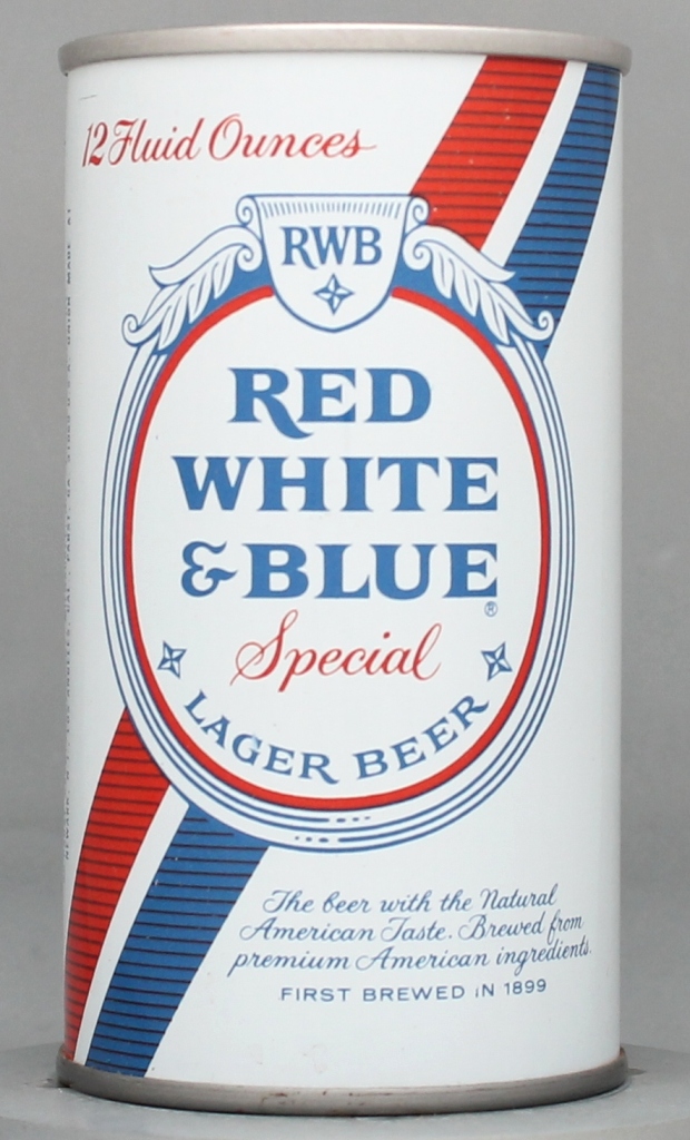 Red White & Blue Special Lager Beer 12 Oz Tab Top Can