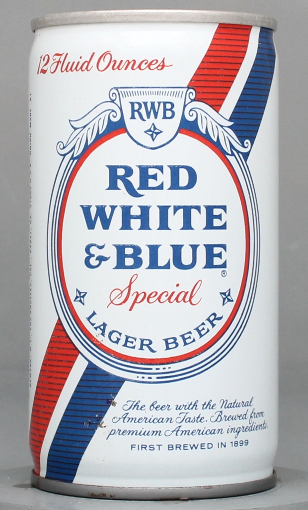 Red White & Blue Special Lager Beer 12 Oz Tab Top Can