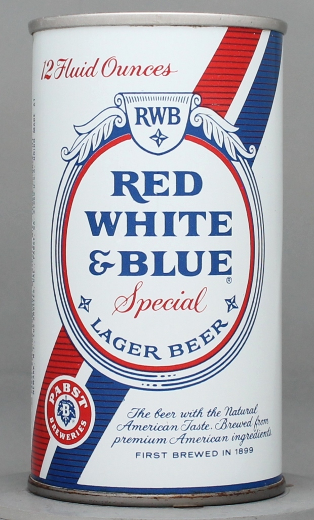 Red White & Blue Special Lager Beer 12 Oz Tab Top Can