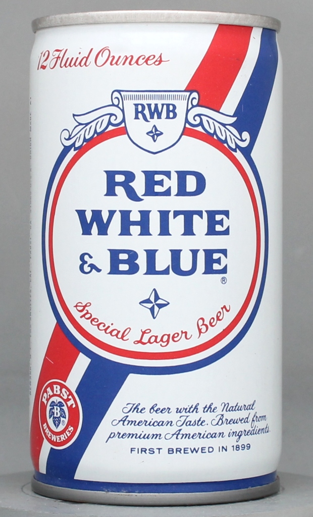 Red White & Blue Special Lager Beer 12 Oz Tab Top Can