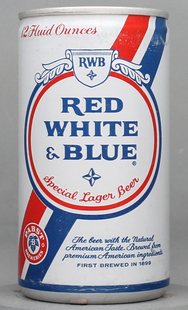 Red White & Blue Special Lager Beer 12 Oz Tab/Stay Top Can