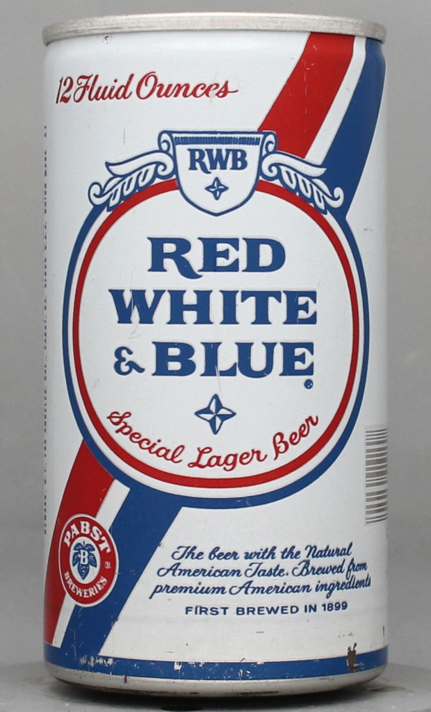 Red White & Blue Special Lager Beer 12 Oz Tab Top Can