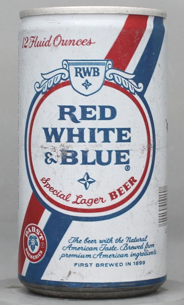 Red White & Blue Special Lager Beer 12 Oz Tab Top Can