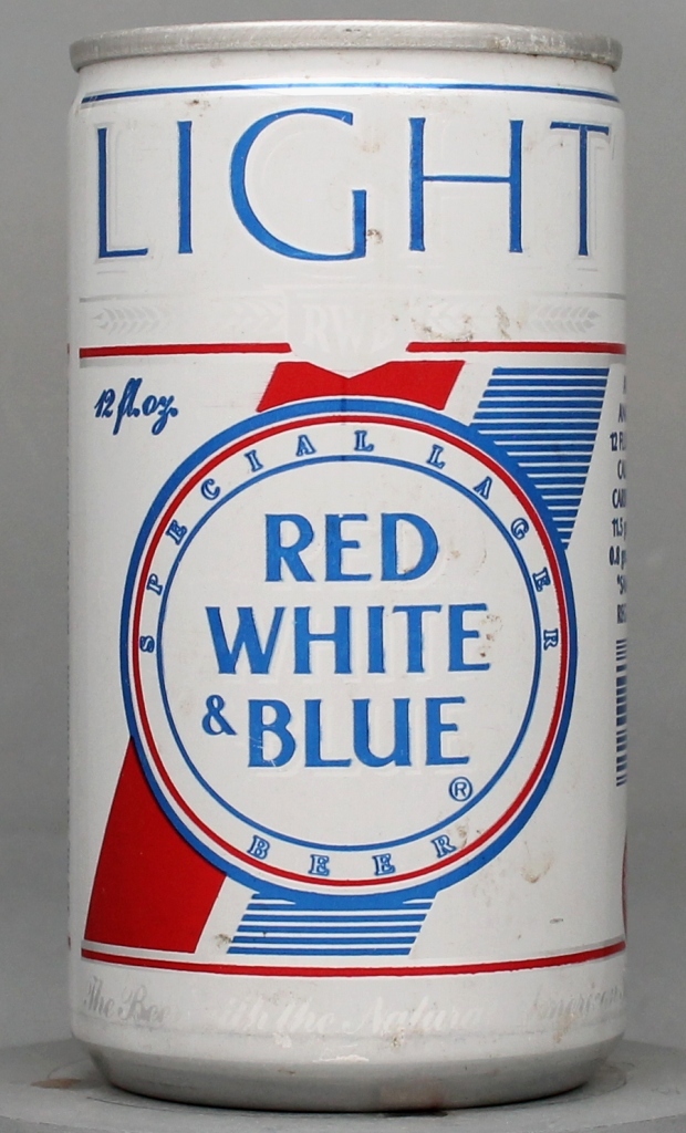 Red White & Blue Light Special Lager Beer 12 Oz Tab Top Can