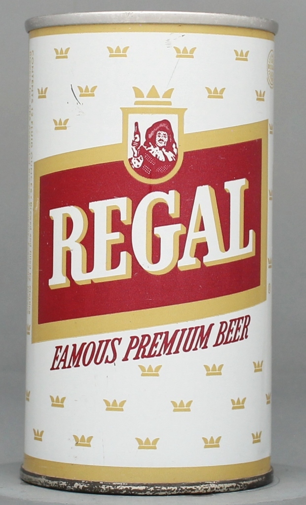 Regal Famous Premium Beer 12 Oz Tab Top Can