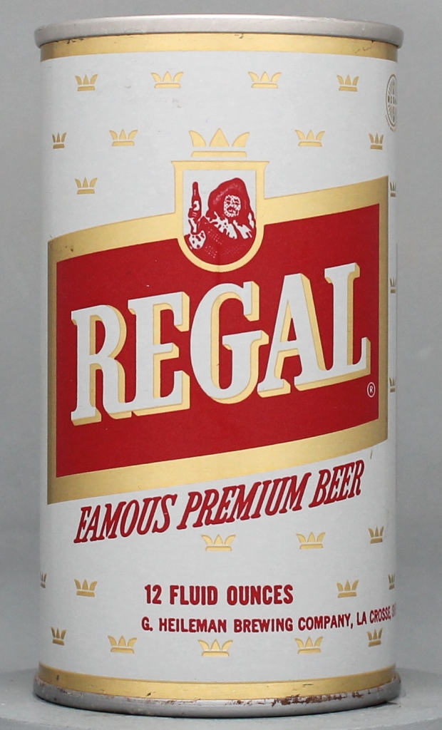 Regal Famous Premium Beer 12 Oz Tab Top Can