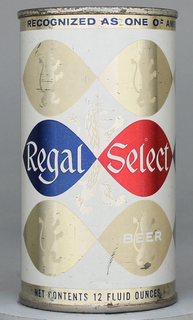 Regal Select Beer 12 Oz Zip/Tab/Insert Top Can