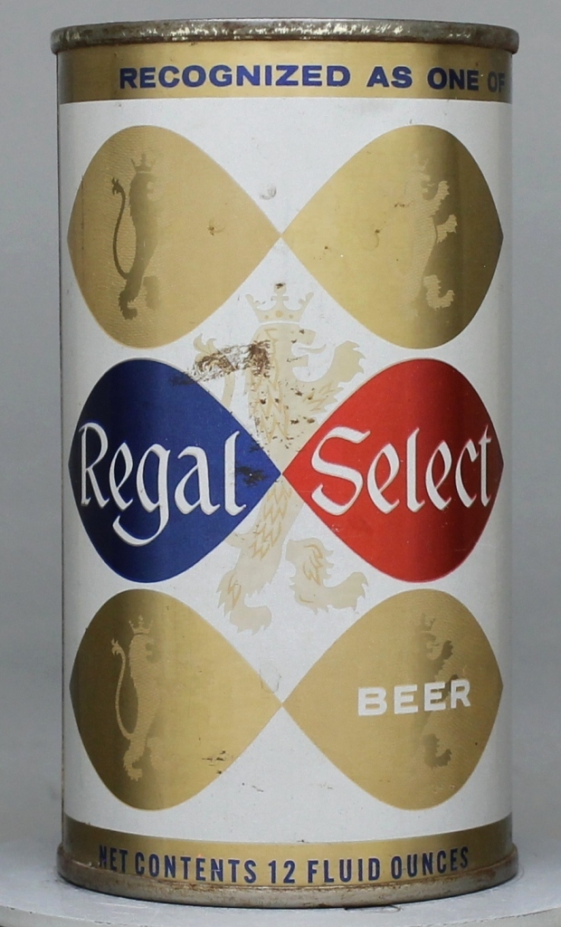 Regal Select Beer 12 Oz Tab/Insert Top Can