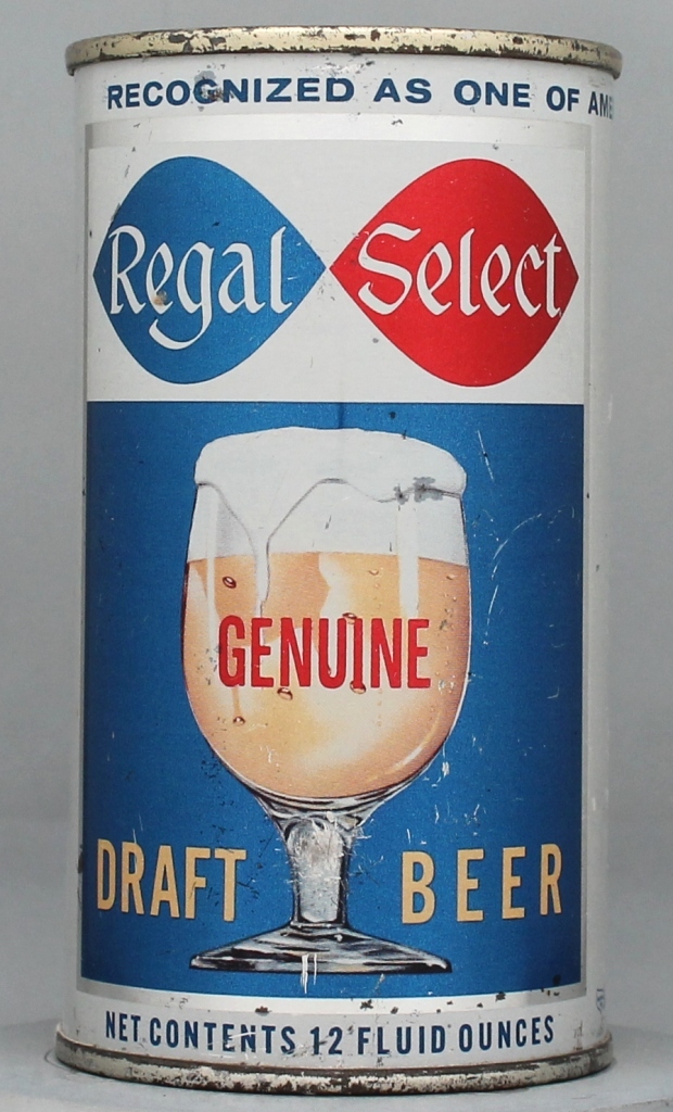 Regal Select Genuine Draft 12 Oz Tab/Insert Top Can