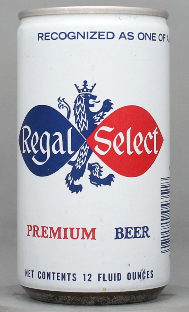 Regal Select Premium Beer 12 Oz Tab Top Can