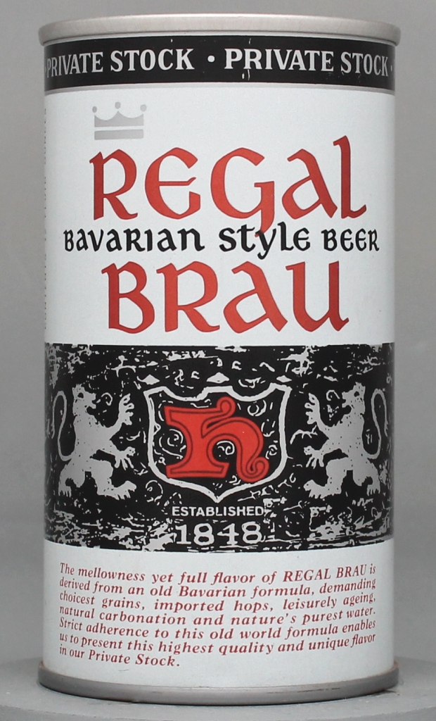 Regal Brau Bavarian Style Beer 12 Oz Tab Top Can