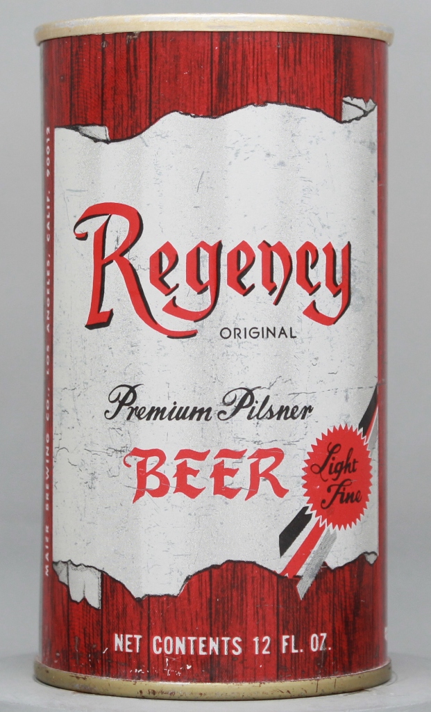 Regency Premium Pilsner Beer 12 Oz Tab Top Can