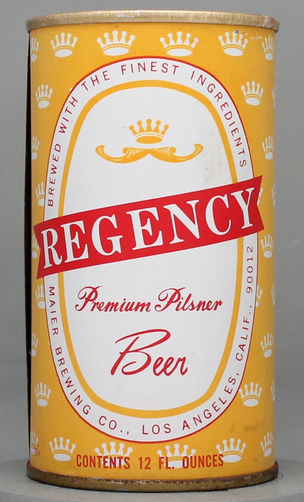 Regency Premium Pilsner Beer 12 Oz Tab Top Can