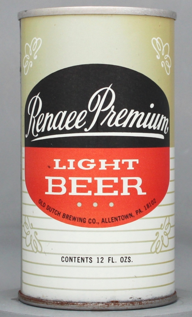 Renaee Premium Light Beer 12 Oz Tab Top Can