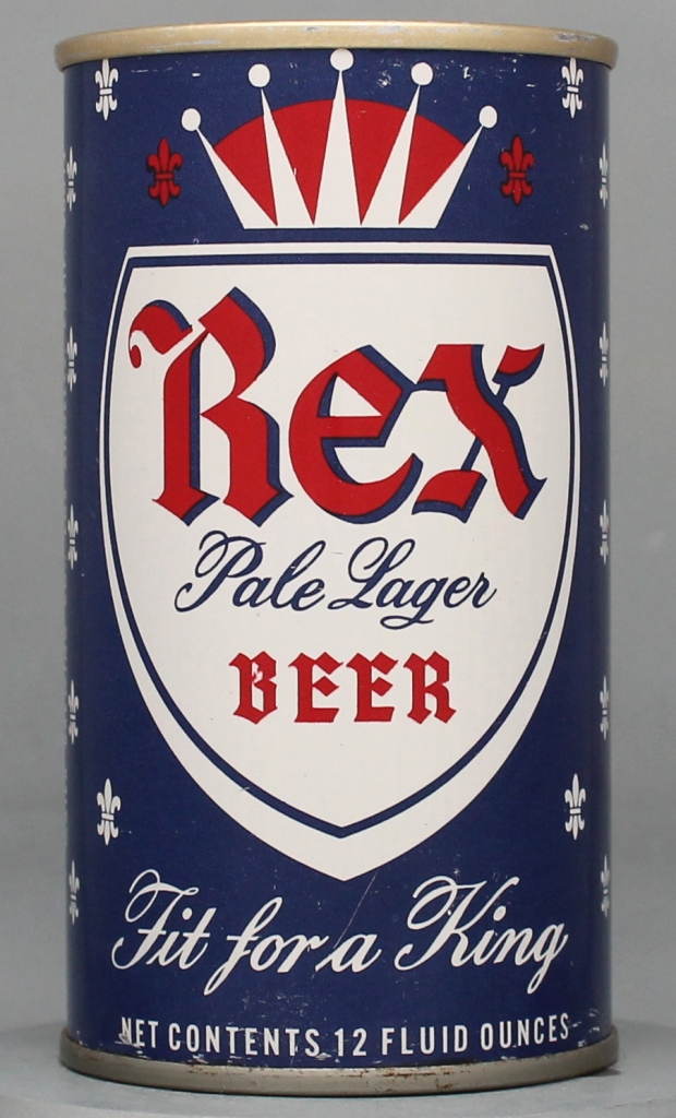 Rex Pale Lager Beer 12 Oz Tab Top Can