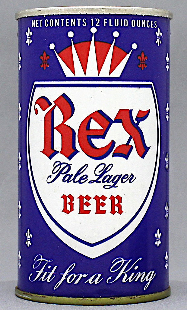 Rex Pale Lager Beer 12 Oz Tab Top Can