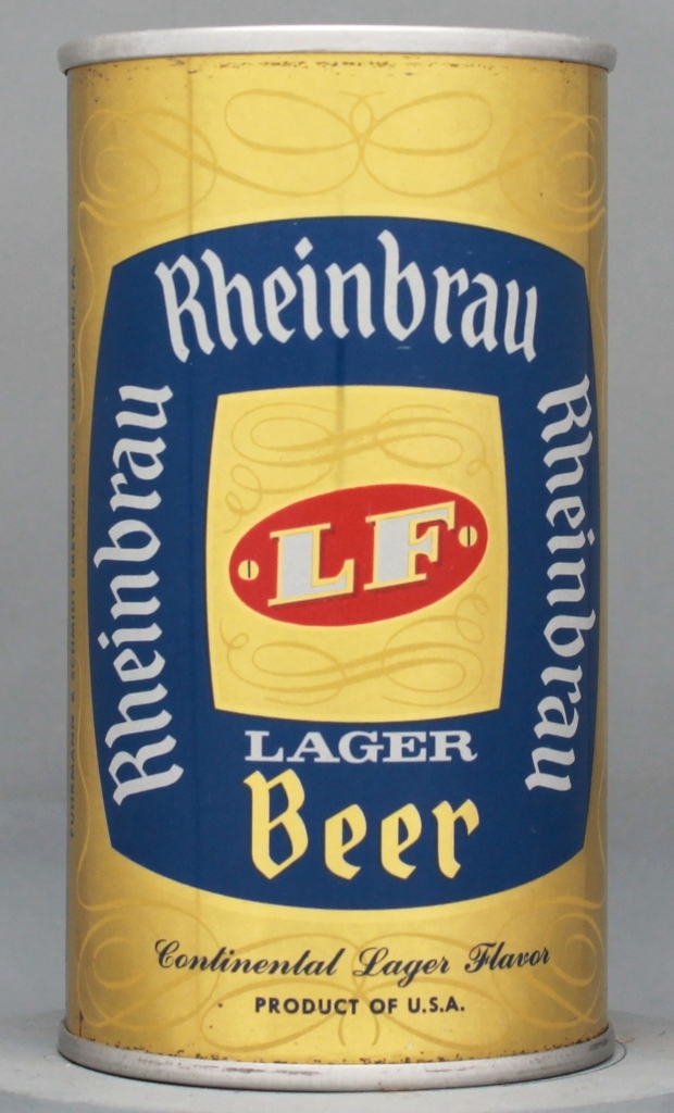 Lf Rheinbrau Lager Beer 12 Oz Zip/Tab Top Can