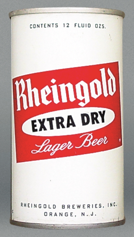 Rheingold Extra Dry Lager Beer 12 Oz Zip/Tab Top Can