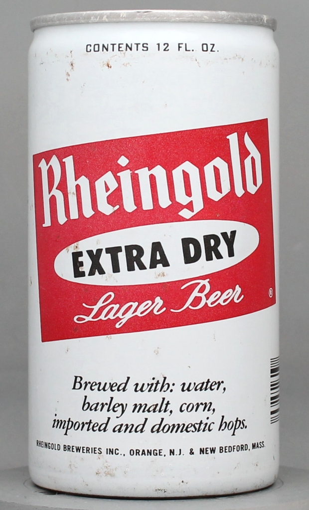 Rheingold Extra Dry Lager Beer 12 Oz Tab Top Can