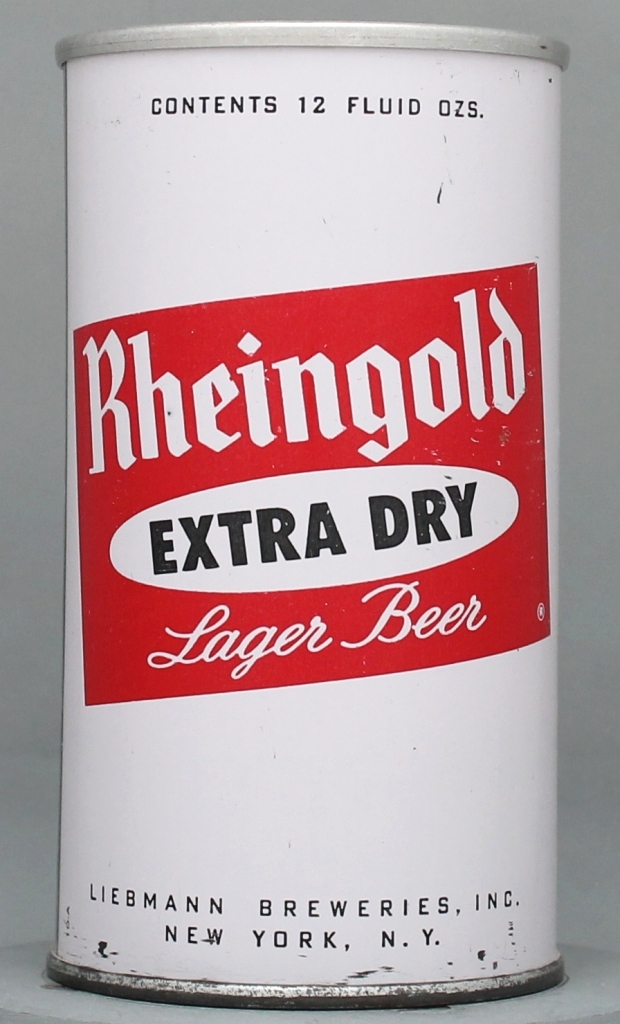 Rheingold Extra Dry Lager Beer 12 Oz Zip Top Can