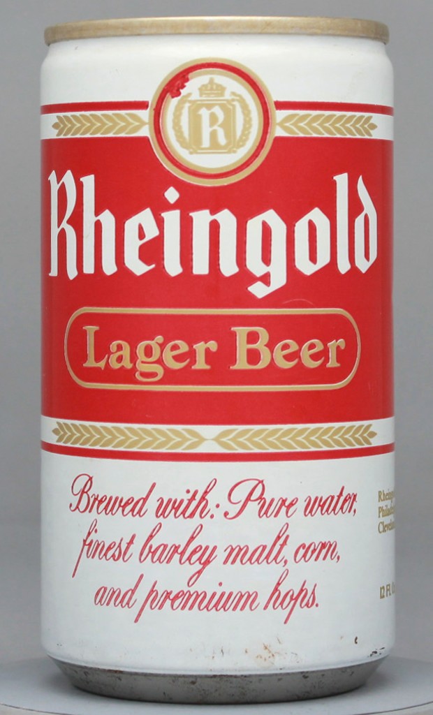 Rheingold Lager Beer 12 Oz Tab Top Can