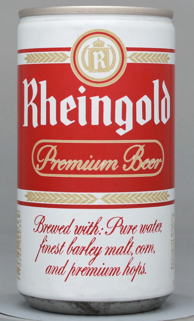 Rheingold Premium Beer 12 Oz Tab Top Can