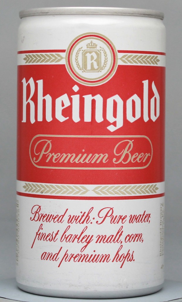Rheingold Premium Beer 12 Oz Tab Top Can
