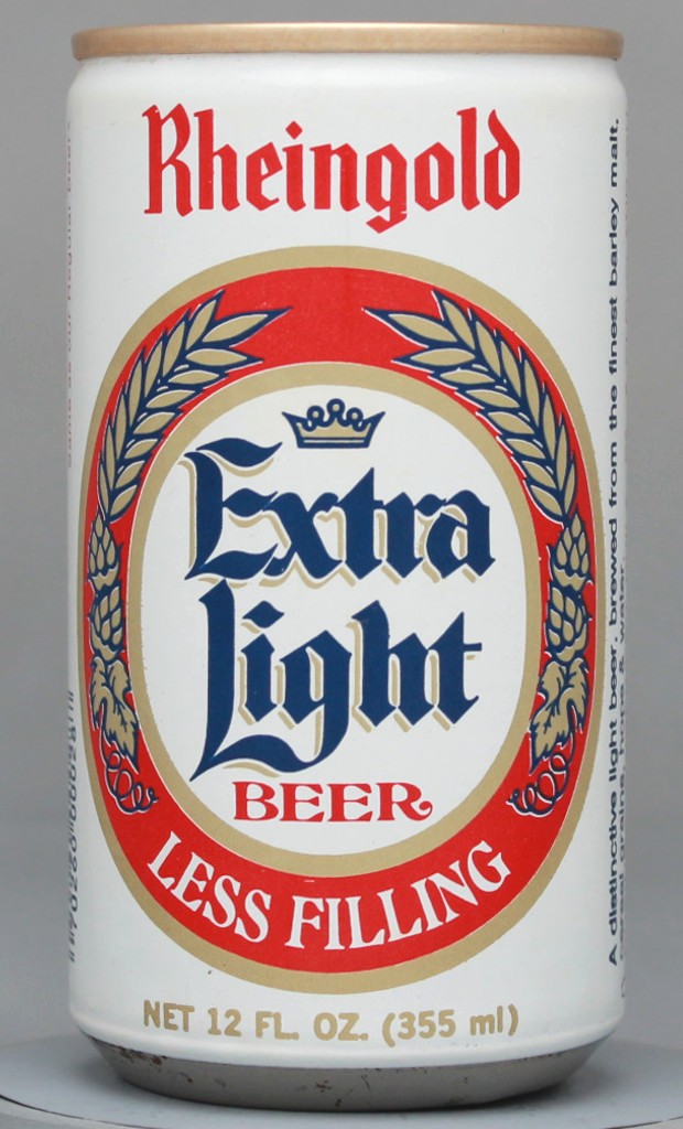 Rheingold Extra Light Beer 12 Oz Tab Top Can