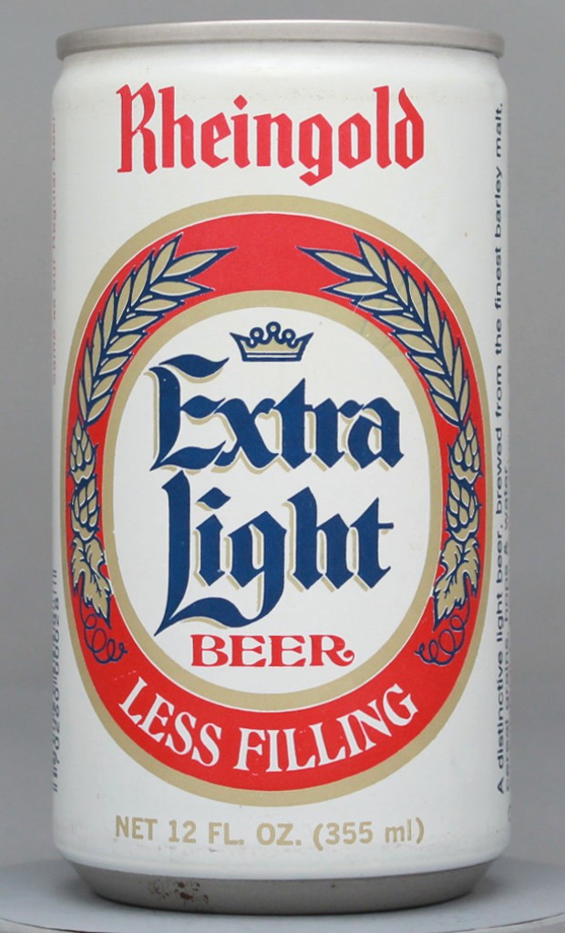 Rheingold Extra Light Beer 12 Oz Tab Top Can