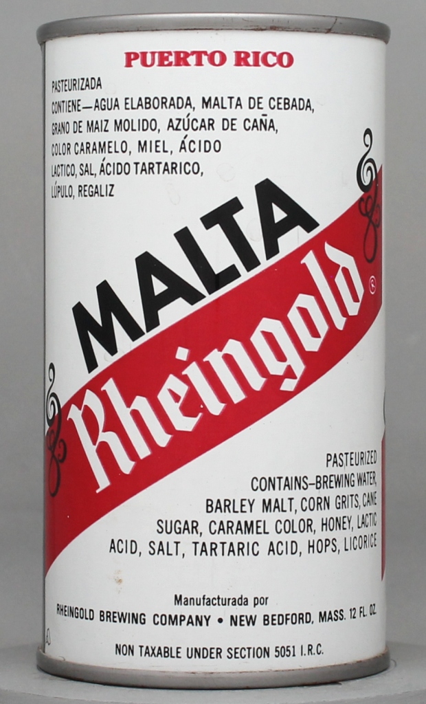 Rheingold Malta Near Beer 12 Oz Insert Top Can