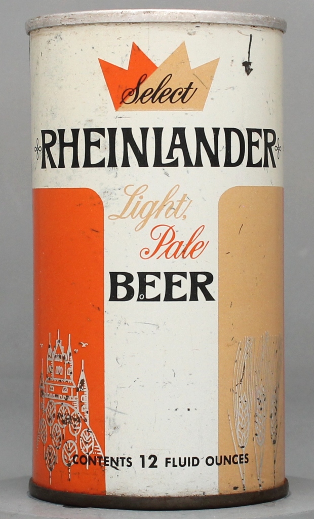 Rheinlander Light Pale Beer 12 Oz Zip/Tab Top Can