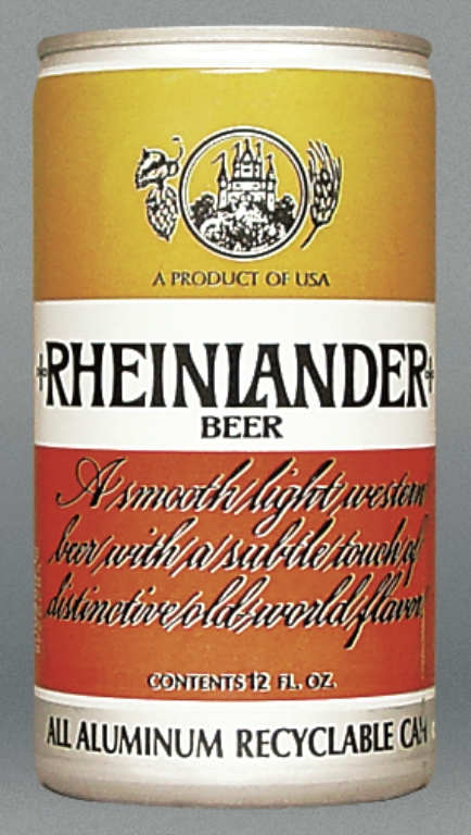Rheinlander Beer 12 Oz Tab Top Can