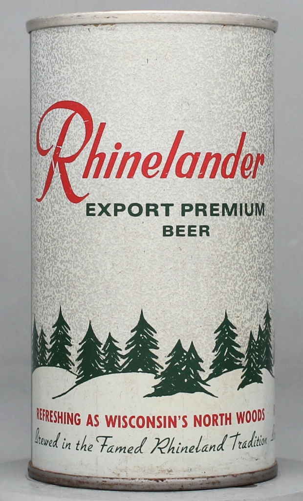 Rhinelander Export Premium Beer 12 Oz Tab Top Can
