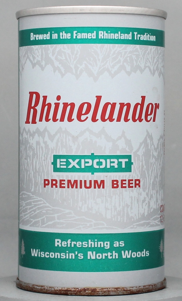 Rhinelander Export Premium Beer 12 Oz Tab Top Can